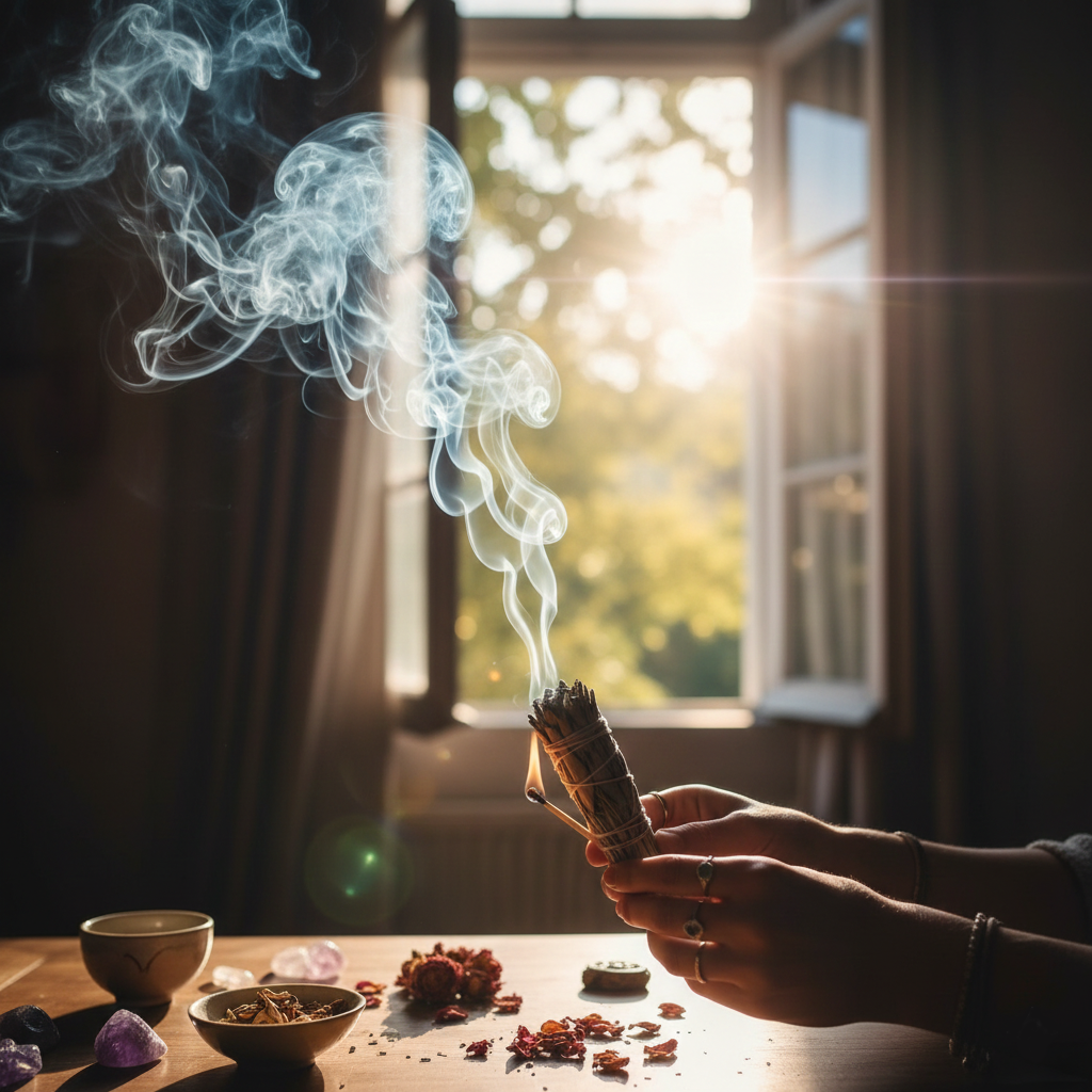 Incienso en las manos