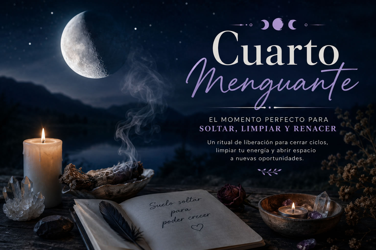 Ciclo lunar cuarto menguante